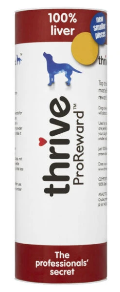 12 X 60g Thrive ProReward Dog Treats 100% Liver