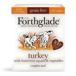 18 X 395g Forthglade Complete Puppy Turkey Butternut Squash & Veg Grain Free