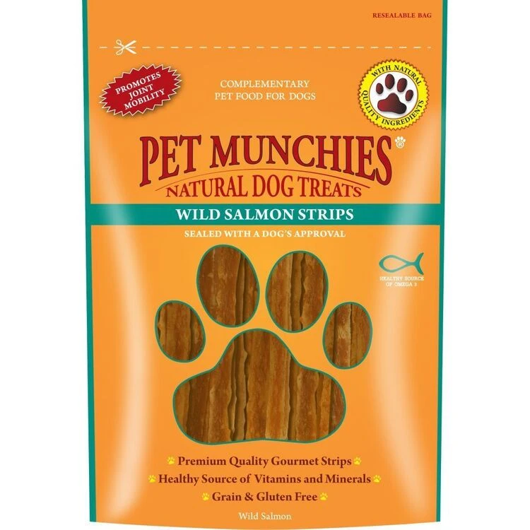 Pet Munchies Wild Salmon Strips - Image 2