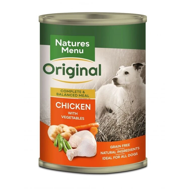 Natures Menu Chicken Adult Wet Dog Food Can