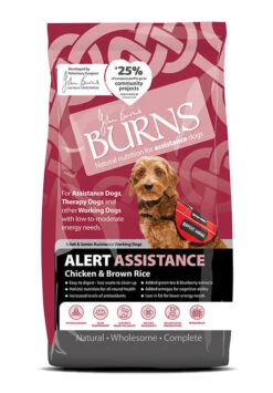 Burns Alert Adult & Senior Chicken & Brown Rice Assistance Dog Food