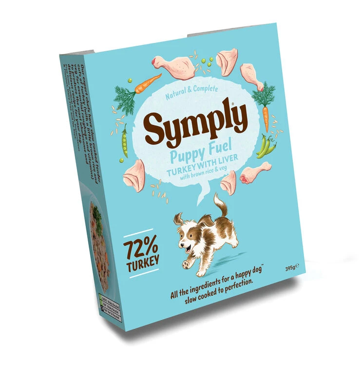 Symply Puppy Turkey With Brown Rice & Veg Dog Food - Image 2