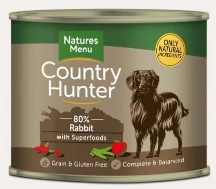 Country Hunter Full Flavoured Rabbit Wet Dog Food Can