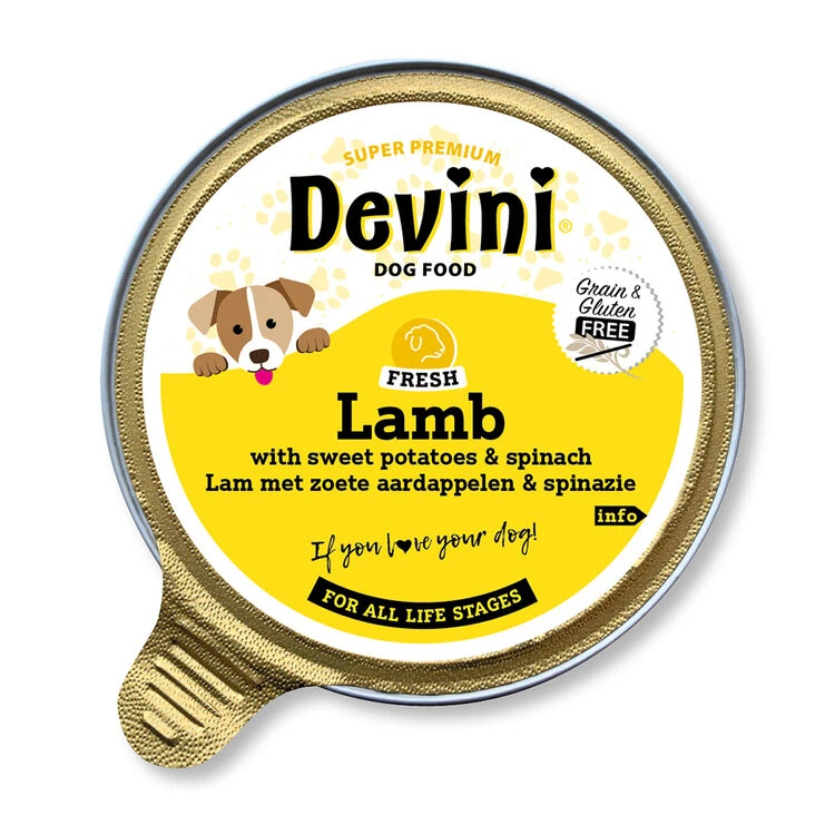 Devini Lamb With Sweet Potato Wet Dog Food