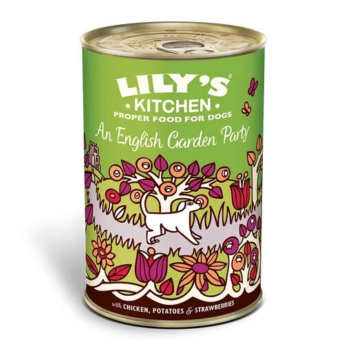 6 X Lily's Kitchen Dog Food Wet Can An English Garden Party 400g