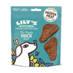 8 X Lily's Kitchen The Mighty Duck Mini Jerky 70g