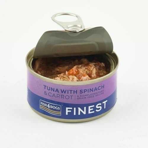Fish4Dogs Finest Tuna With Carrot & Spinach Wet Dog Food - Image 2