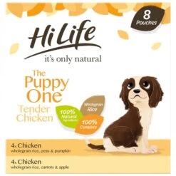 HiLife Itβs Only Natural The Puppy One Complete Wet Dog Food Pouches