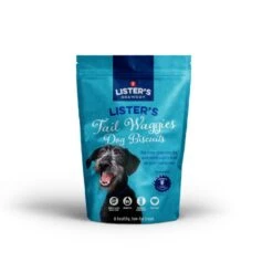 10 X Lister's Brewery Tail Waggies Dog Biscuits 100g