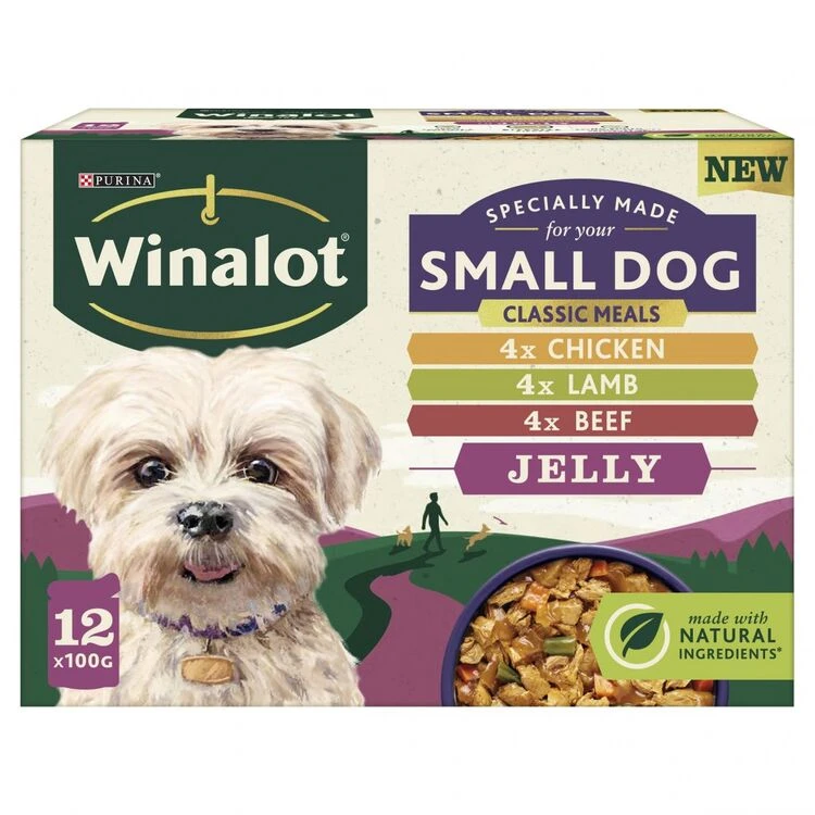 Winalot Small Breed Wet Dog Food Pouches Mixed In Jelly