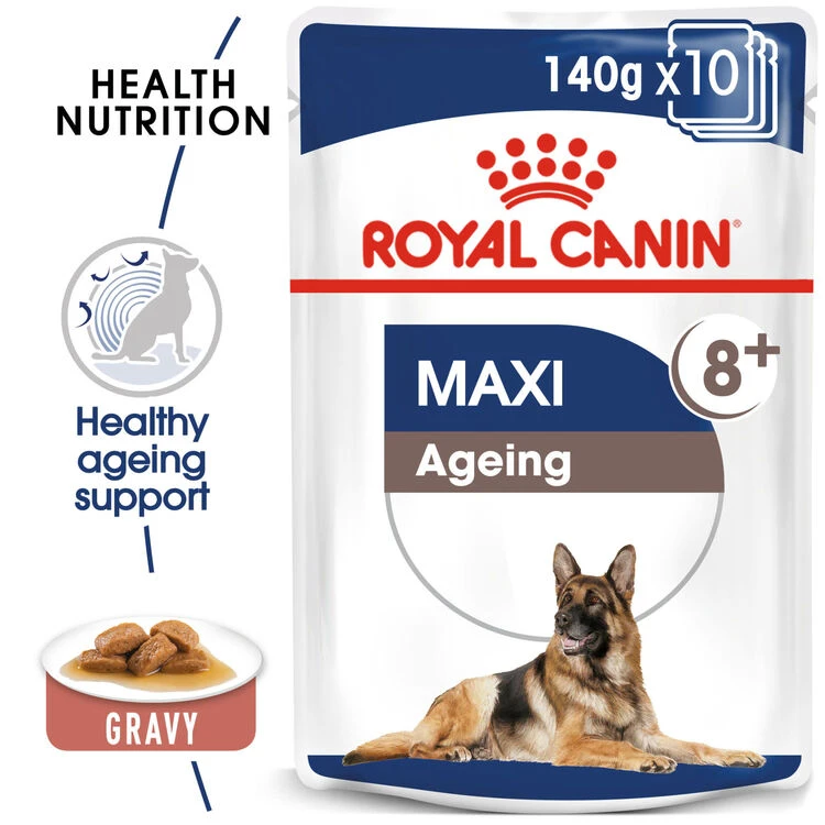ROYAL CANINĀ® Maxi Large Breed Ageing 8+ In Gravy Wet Dog Food - Image 2