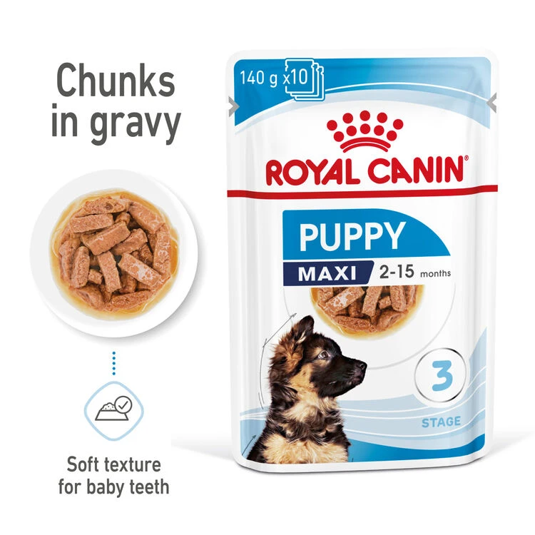 ROYAL CANINĀ® Maxi Large Breed Puppy In Gravy Wet Food - Image 4