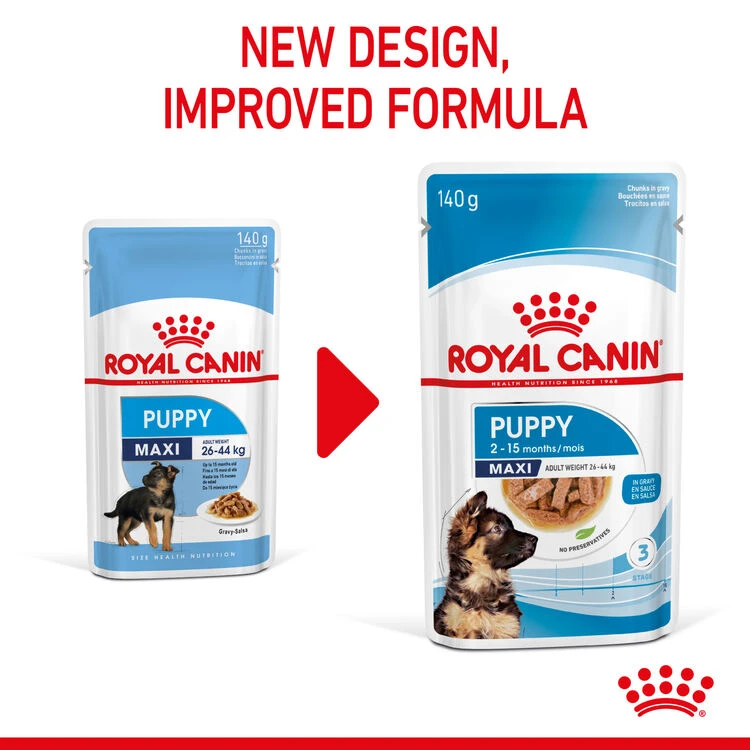 ROYAL CANINĀ® Maxi Large Breed Puppy In Gravy Wet Food - Image 5