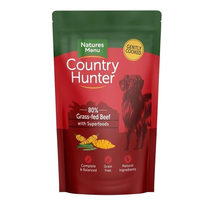 Country Hunter Grass Fed Beef Wet Dog Food Pouch