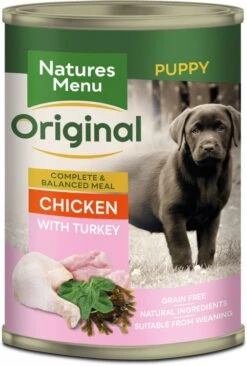 Natures Menu Chicken & Turkey Puppy Wet Dog Food Can