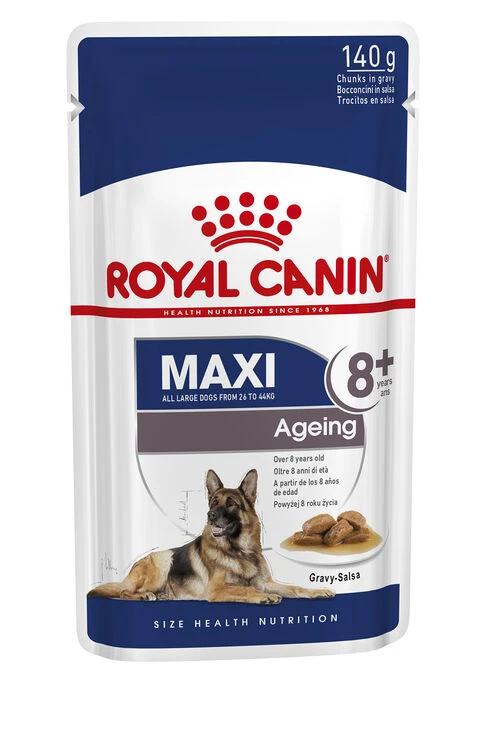 ROYAL CANINĀ® Maxi Large Breed Ageing 8+ In Gravy Wet Dog Food