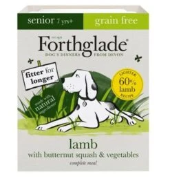 18 X Forthglade Grain Free Turkey Butternut Squash & Veg Complete Senior Wet Dog Food 395g