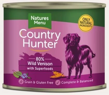 Country Hunter Wild Venison Wet Dog Food Can