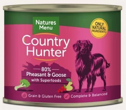 Country Hunter Pheasant & Goose Wet Dog Food Can
