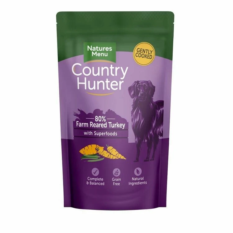 Country Hunter Turkey Wet Dog Food Pouch