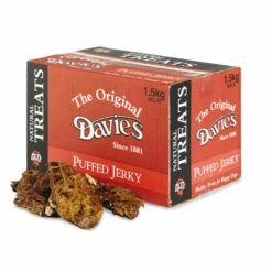 Davies Puffed Jerky Dog Treats Box - 1.5kg