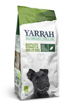 6 X Yarrah Organic Dog Multi Biscuits Vegetarian & Vegan With Seaweed & Spirulina 250g