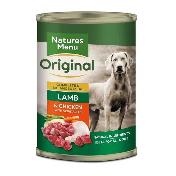 Natures Menu Lamb & Chicken Wet Adult Dog Food Can